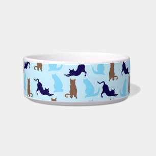 Comedero Gatos azules y marrones