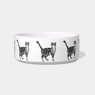 Comedero Gatos de Tabby Gatos Gatos Gatos felinos a rayas B