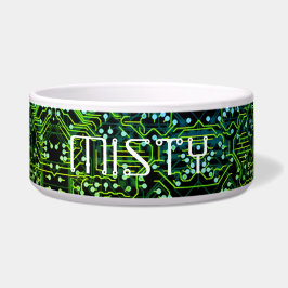 Comedero Geek electrónico de resumen verde del proceso de e