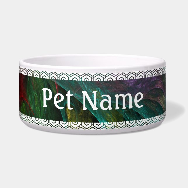 Comedero Génesis Abstract Art Dog Bowl (Frente)