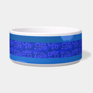 Comedero Geométrico Azul