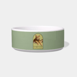Comedero Ginger Lover Sage Green Ceramic Pet Bowl