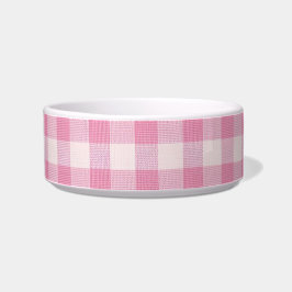 Comedero Gingham Rosa Bebé