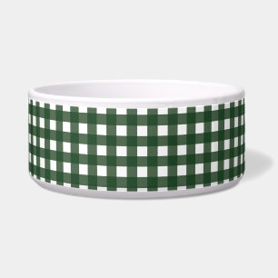 Comedero Gingham verde y blanca