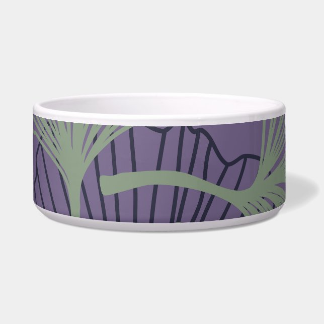 Comedero Gingko biloba: patrón de cosecha abstracta. (Frente)