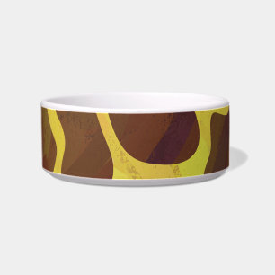 Comedero Giraffe Brown and Yellow Print