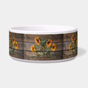 Comedero Girasol de madera de grano rústico