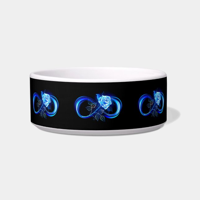 Comedero Glowing infinity with blue rose (Frente)