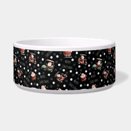 Comedero Golfing Santa sobre Black