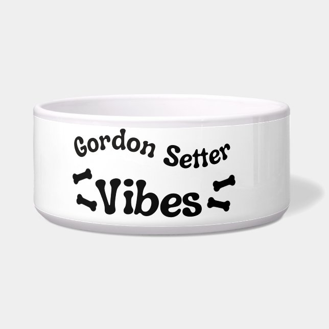 Comedero Gordon Setter Vibes Ceramic Dog Bowl (Izquierda)
