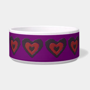 Comedero Gótico Melting Love Heart Dog Bowl
