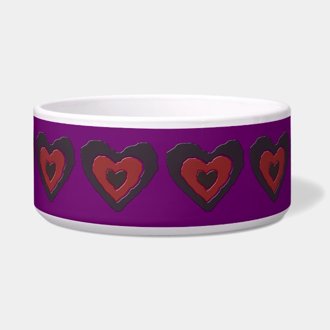 Comedero Gótico Melting Love Heart Dog Bowl (Frente)