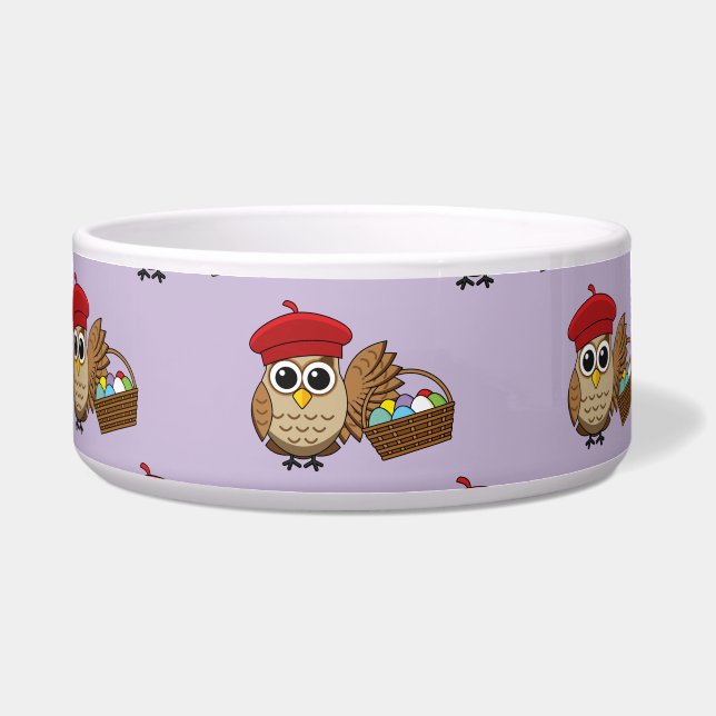 Comedero Gracioso Patrón de caza de huevos en Pascua (Frente)