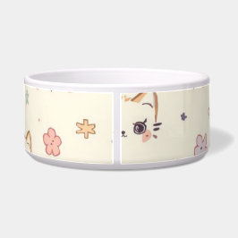 Comedero Gracioso patrón de Personalizado Cat Meow