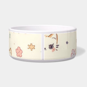 Comedero Gracioso patrón de Personalizado Cat Meow