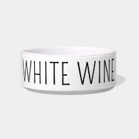 Gracioso Tazón de cerámica de perro de vino blanco