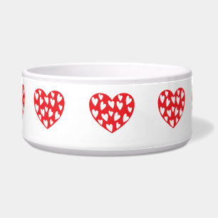 Comedero Gran corazón rojo con corazones pequeños
