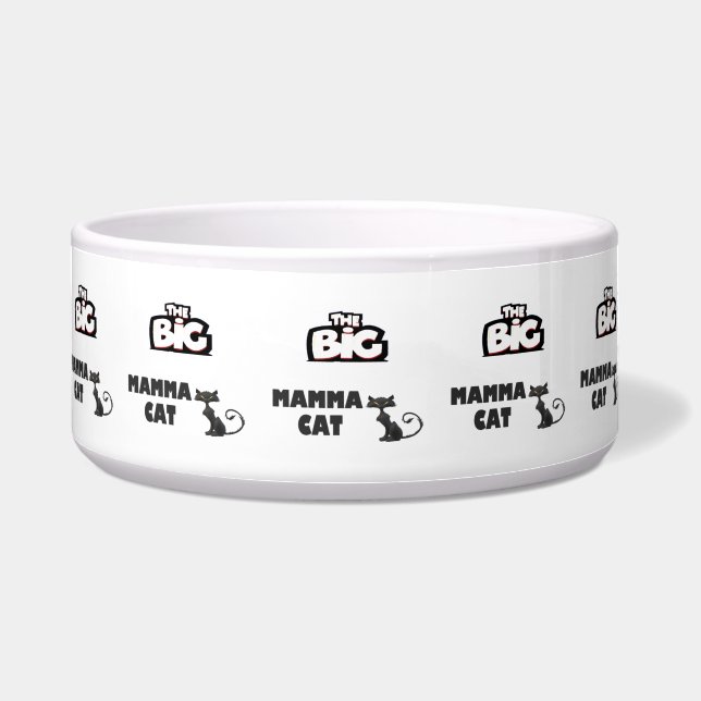 Comedero Gran diseño de mamá para gatos cool (Frente)