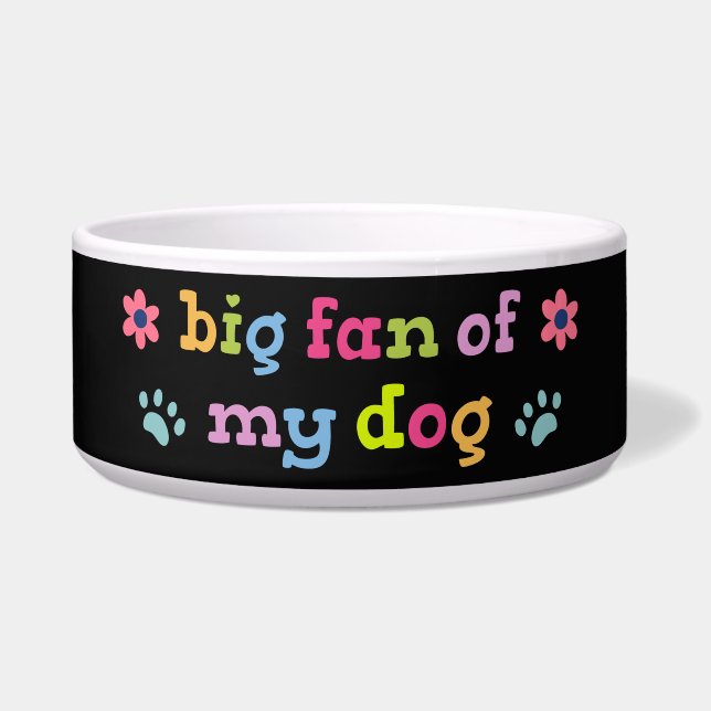 Comedero Gran fan de mi perro (Frente)