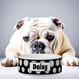 Comedero Gran tazón de perro personalizado de color blanco