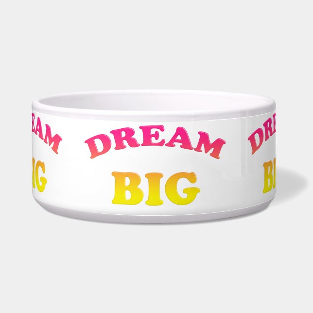 Comedero grande ideal. Texto decorativo de la pendiente (Frente)