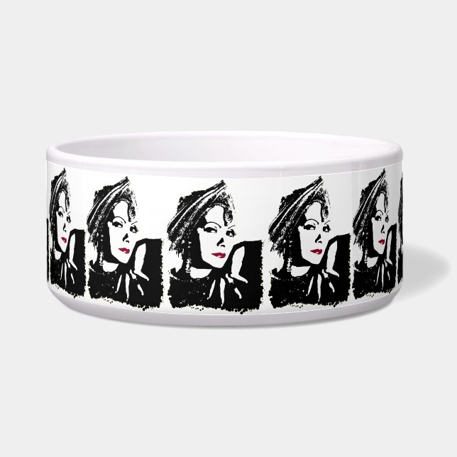 Comedero Greta in Black and White (Frente)