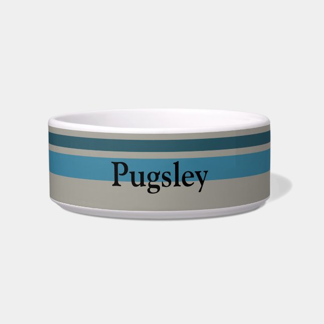 Comedero Gris azul rayado (Frente)