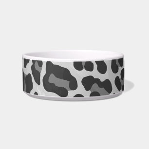 Comedero Gris leopardo y estampado gris claro
