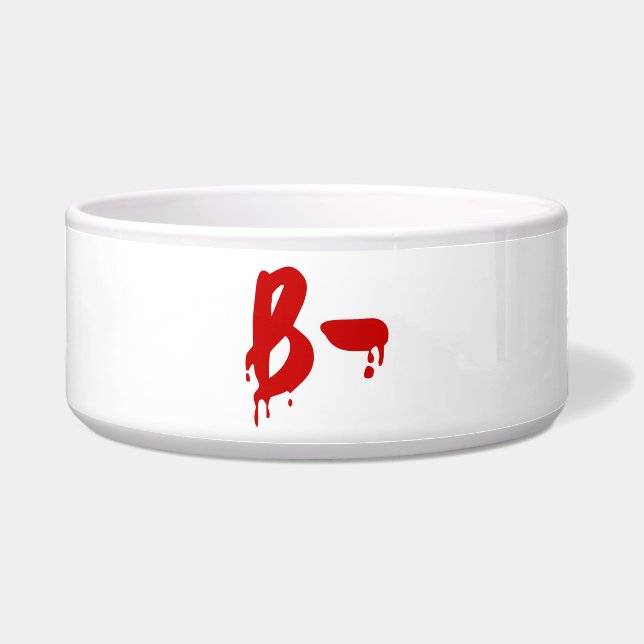 Comedero Grupo sanguíneo B - Hospital negativo de #Horror (Frente)