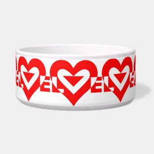 Comedero Guay Love Graphic, rojo