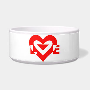 Comedero Guay Love Graphic, rojo
