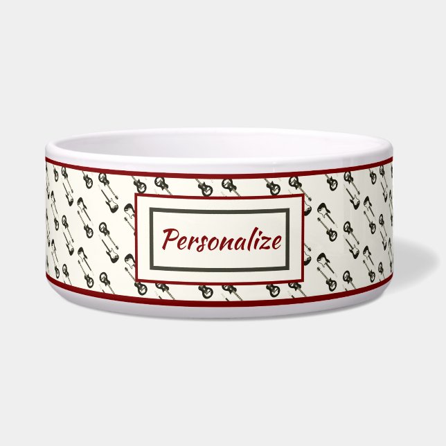 Comedero Guitarra Eléctrica Instrumento de Música Patrón Ga (Frente)