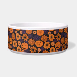 Comedero Halloween floral