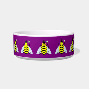 Comedero Halloween Magic Bee Wizard Purple