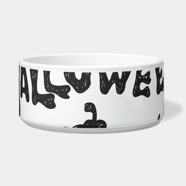 Comedero Halloween Monster Doodles Fun (Frente)