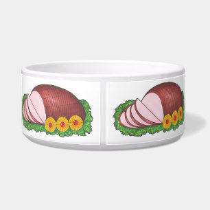 Comedero Ham It Up Navidades Hams Funny Holiday Dog Bowl