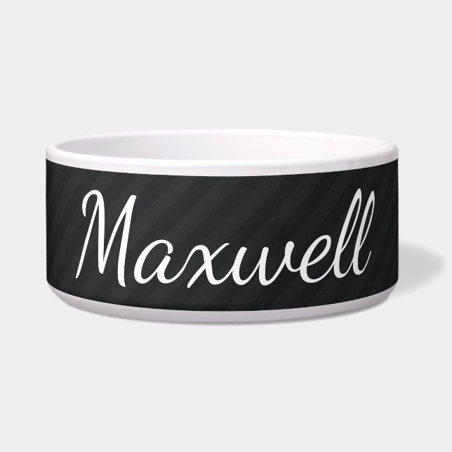 Comedero HAMbyWhiteGlove - Tazón de comida para perro - Neg (Frente)