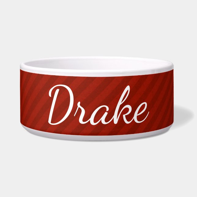 Comedero HAMbyWhiteGlove - Tazón de comida para perro - Roj (Frente)