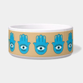 Comedero Hamsa Hand Greek Evil Eye Blue
