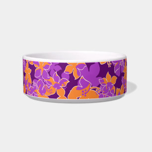 Comedero Hanalei Hawaiian Hibiscus Pet Bowls