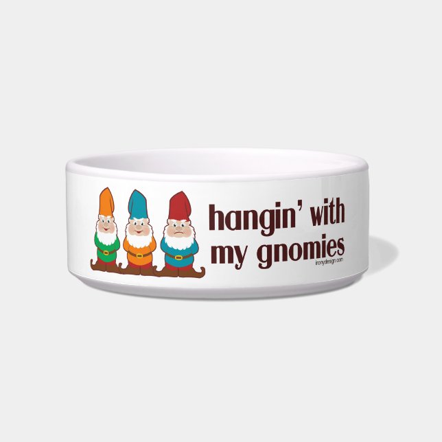 Comedero Hangin con mi Gnomies (Frente)