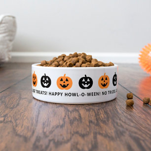 Comedero Happy Howloween Jack O Lantern Pumpkin Dog