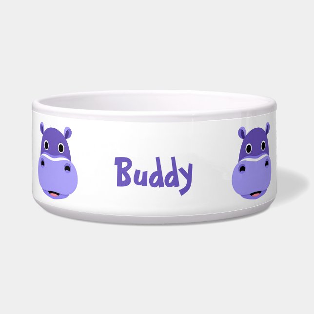 Comedero Happy Purple Hippo Face (Frente)