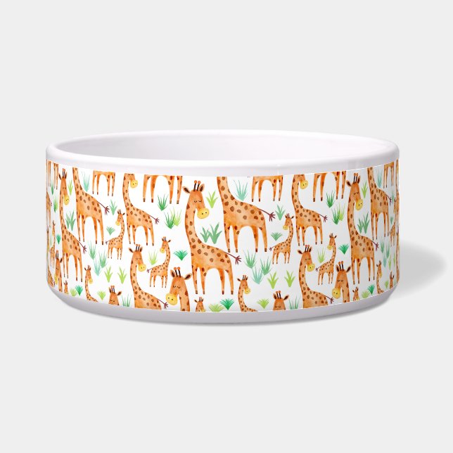 Comedero Hermosa acuarela Giraffe Animal (Frente)