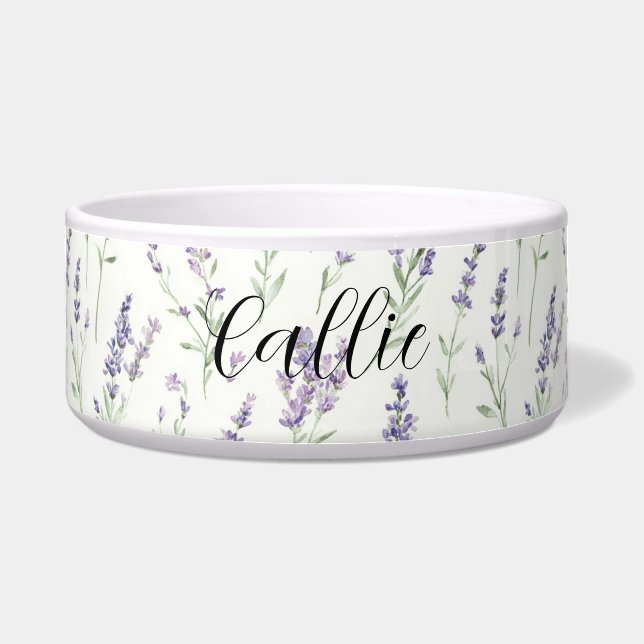 Comedero Hermosas flores blancas lavanda   (Frente)