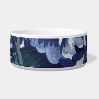 Comedero Hermoso diseño floral en tonos azules