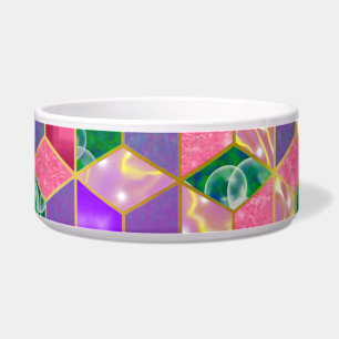 Comedero Hexágono divertido multimixto en forma de diamante