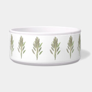 Comedero Hierbas aromáticas vegetación botánica acuarela