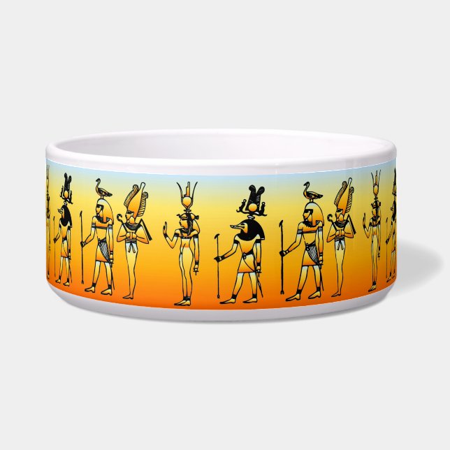 Comedero Hieroglíficos egipcios de la marioneta Bowl (Frente)