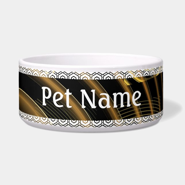 Comedero Hipnosis Resumen de Art Dog Bowl (Frente)